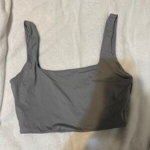 SHEIN Light Gray Crop Top